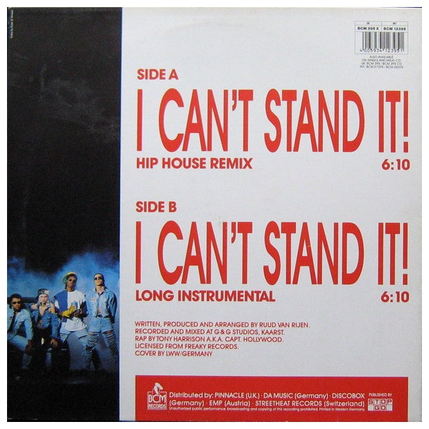 TWENTY 4 SEVEN - I CAN'T STAND IT(HIP HOUSE REMIX) | 12" MAXI SINGLE USADO