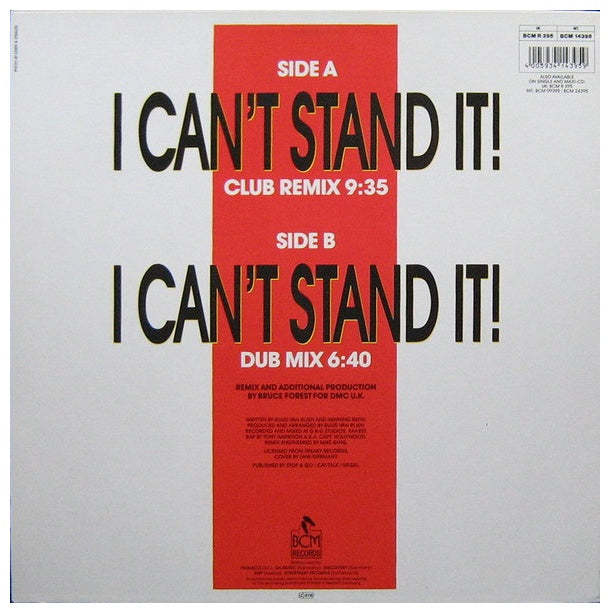 TWENTY 4 SEVEN - I CAN'T STAND IT(CLUB REMIX) | 12" MAXI SINGLE USADO