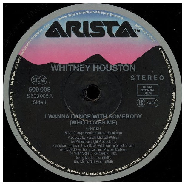WHITNEY HOUSTON - I WANNA DANCE WITH SOMEBODY (WHO LOVES ME) | 12" MAXI SINGLE USADO