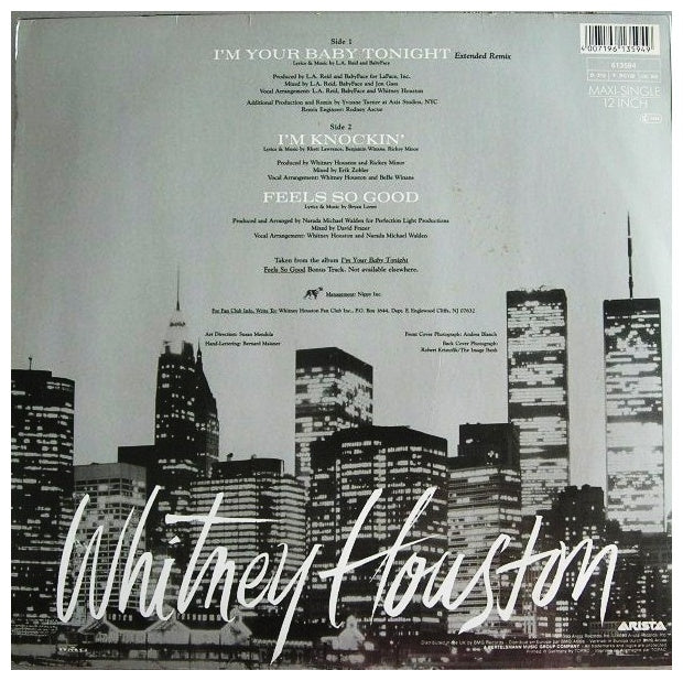 WHITNEY HOUSTON - I'M YOUR BABY TONIGHT | 12" MAXI SINGLE USADO