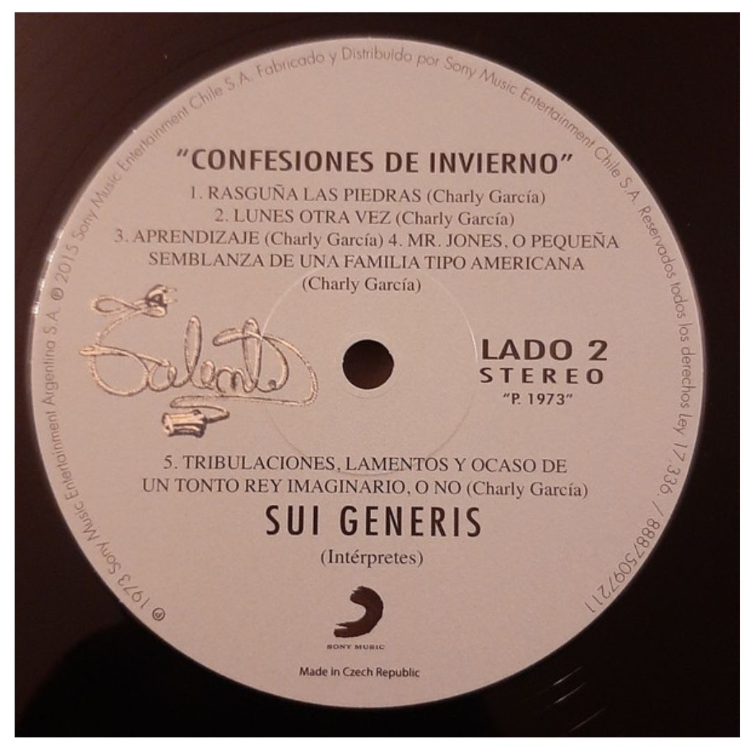 SUI GENERIS - CONFESIONES DE INVIERNO | VINILO