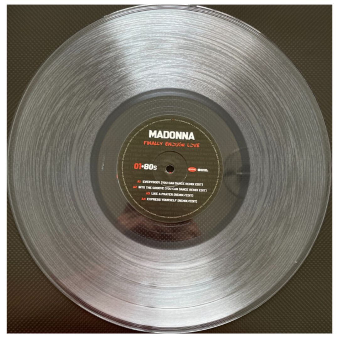 MADONNA – FINALLY ENOUGH LOVE 1S REMIXED (CLEAR VINYL) (2LP) | VINILO