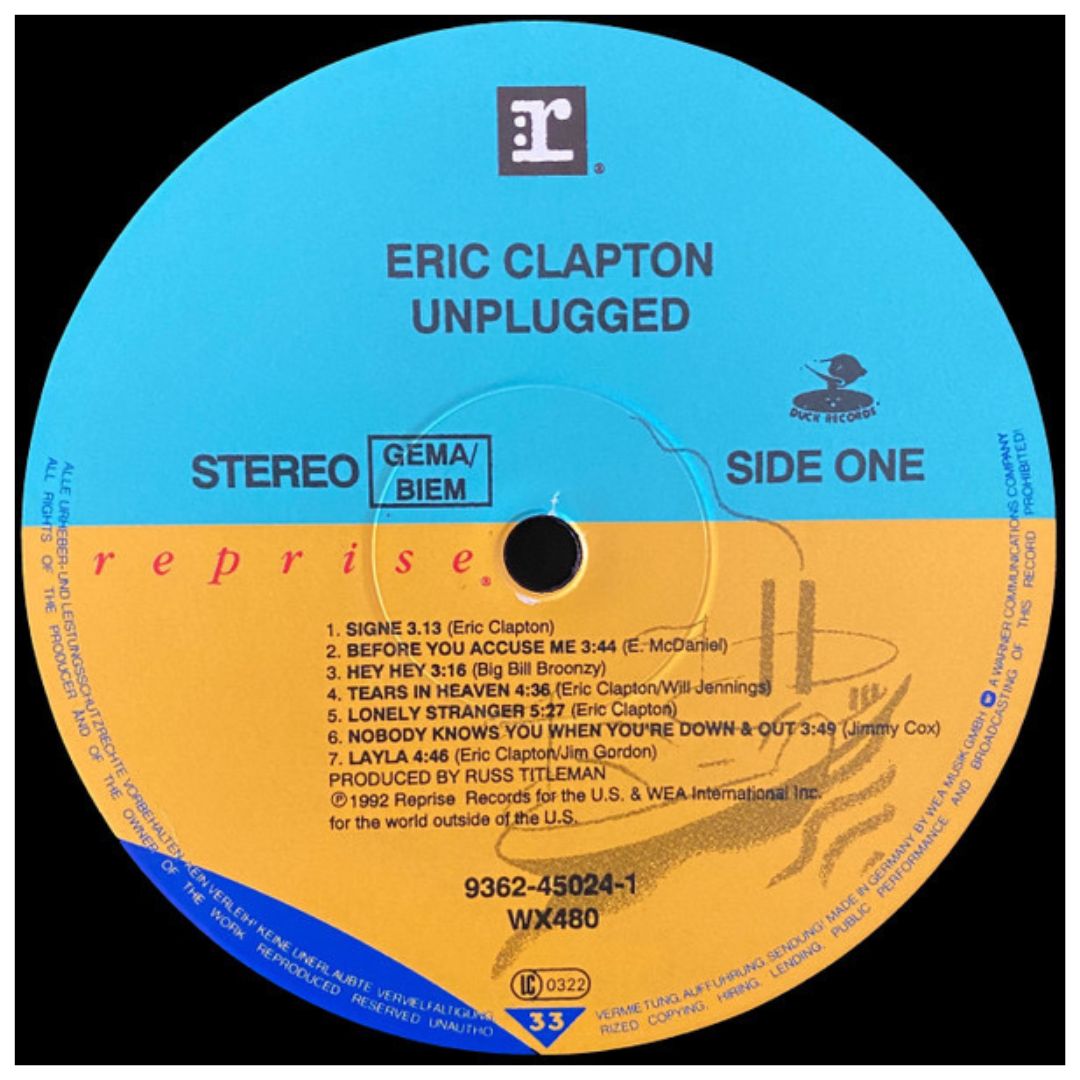 ERIC CLAPTON - UNPLUGGED | VINILO