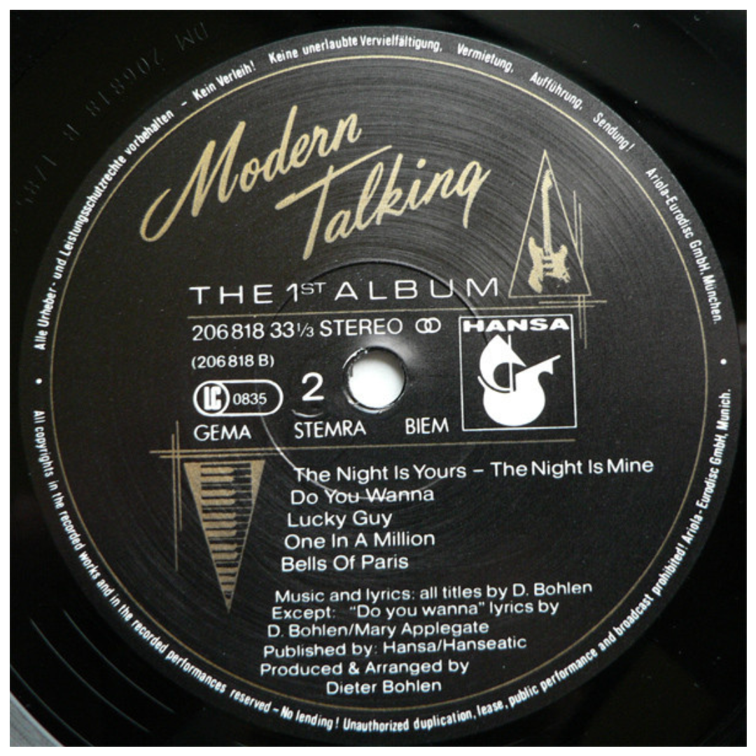 MODERN TALKING - THE FIRST ALBUM | VINILO