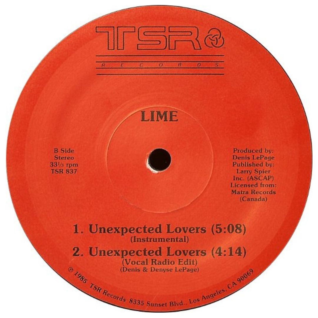 LIME - UNEXPECTED LOVERS | 12" MAXI SINGLE VINILO