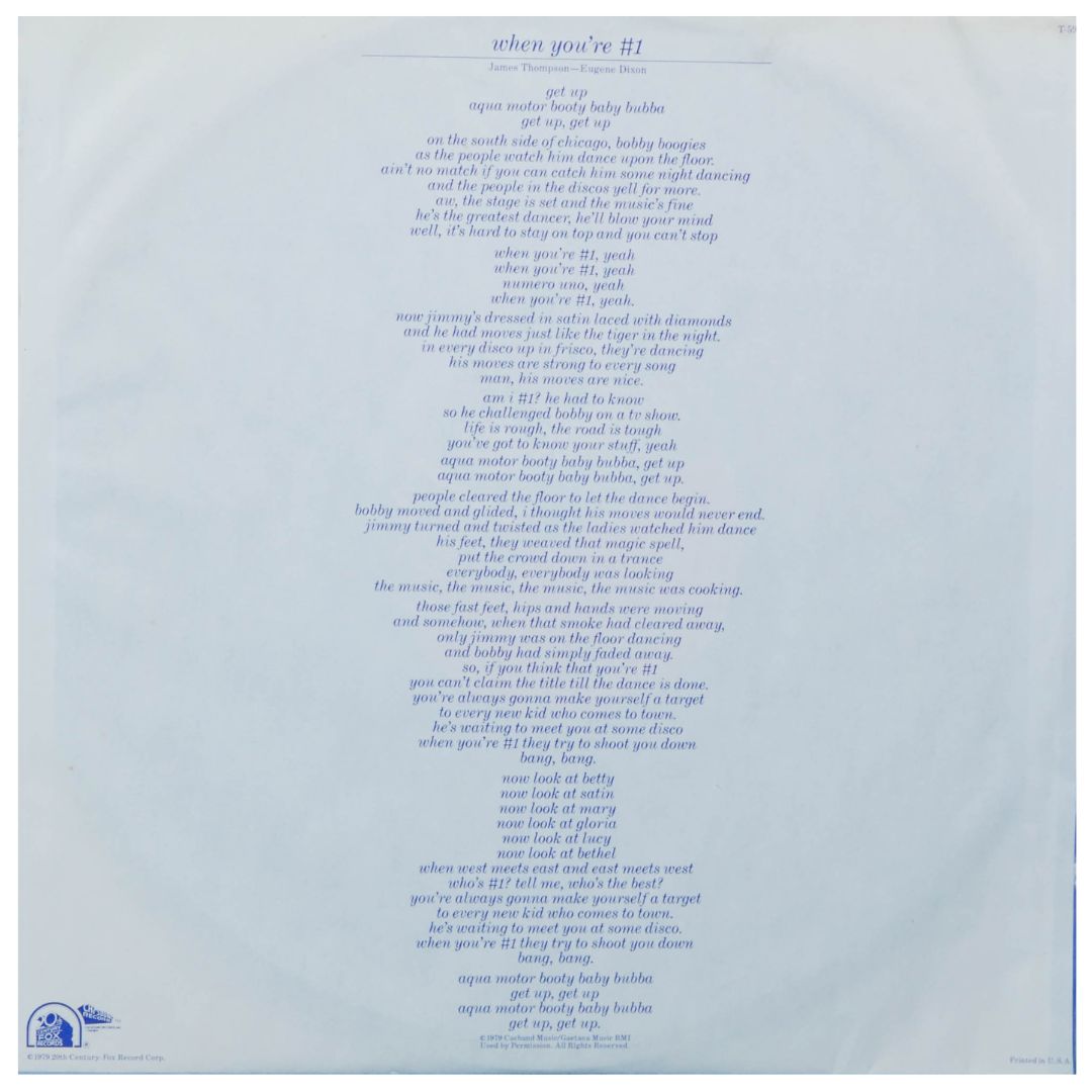 GENE CHANDLER - WHEN YOU'RE #1 | VINILO USADO