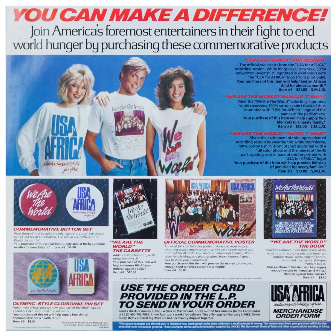 USA FOR AFRICA - WE ARE THE WORLD | VINILO USADO