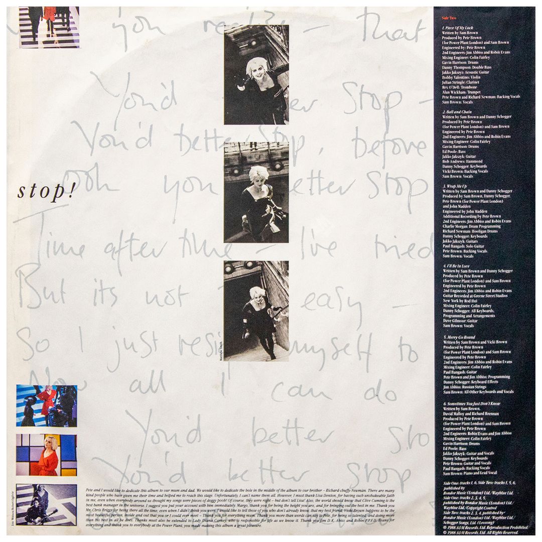 SAM BROWN - STOP! | VINILO USADO