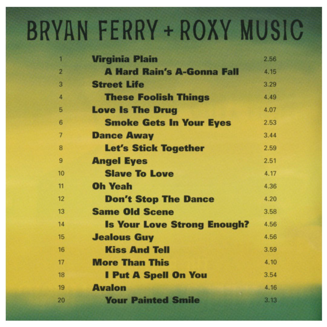 BRYAN FERRY & ROXY MUSIC - MORE THAN THIS: BEST OF | CD