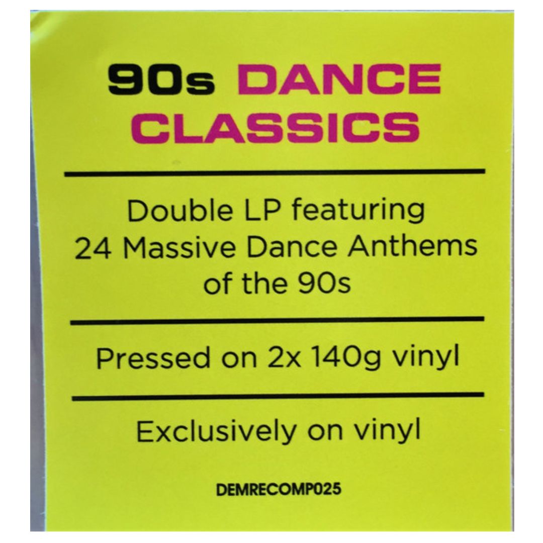 90"S DANCE CLASSICS - VARIOUS ARTIST (2LP) | VINILO