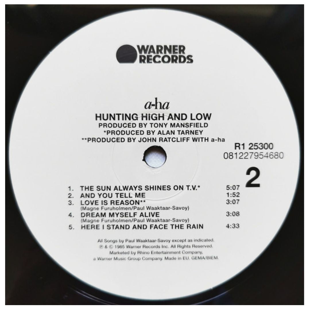 A-HA - HUNTING HIGH AND LOW | VINILO