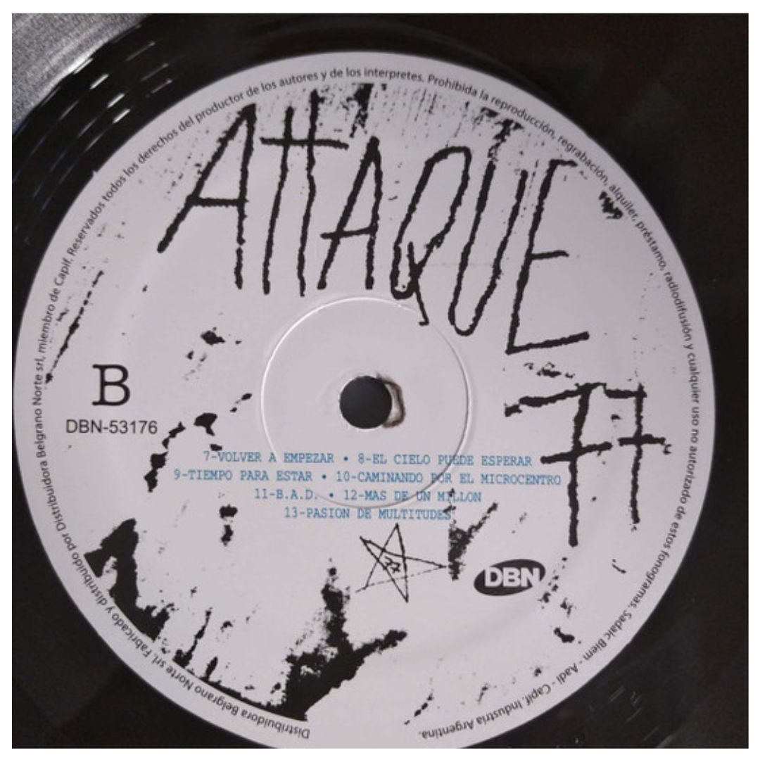 ATTAQUE 77 - 89/92 | VINILO