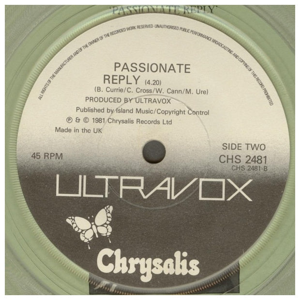 ULTRAVOX - VIENNA | 7" SINGLE VINILO USADO