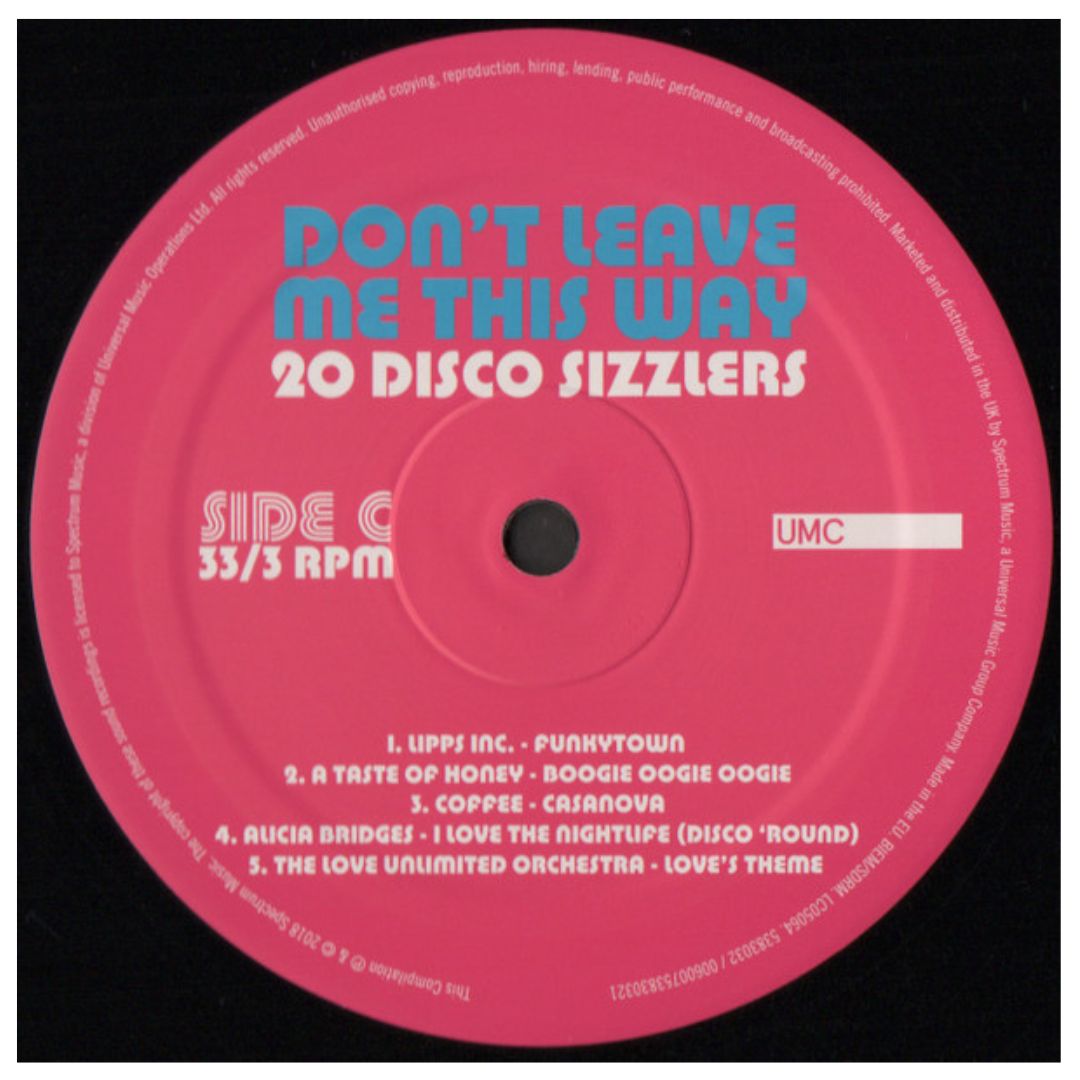 DONT LEAVE ME THIS WAY - 20 DISCO SIZZLERS (2LP) | VINILO