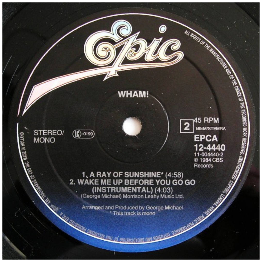 WHAM - WAKE ME UP BEFORE YOU GO-GO | 12" MAXI SINGLE USADO