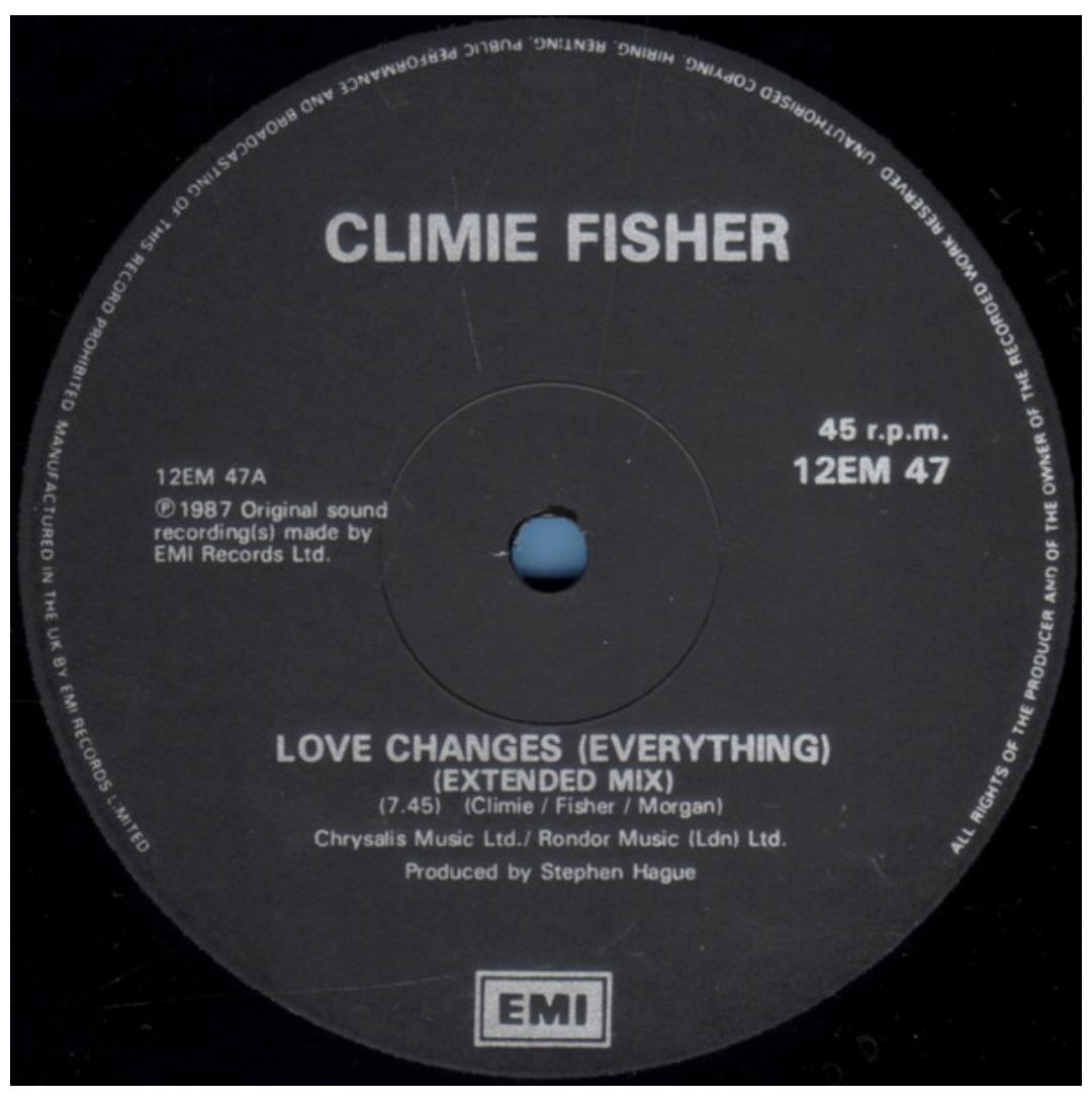 CLIMIE FISHER - LOVE CHANGES (EVERYTHING) | 12" MAXI SINGLE USADO