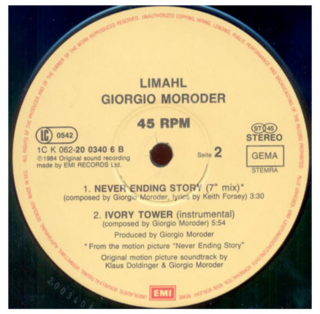 LIMAHL - THE NEVER ENDING STORY | 12" MAXI SINGLE USADO