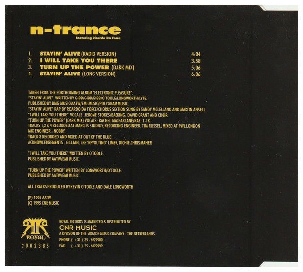 N-TRANCE - STAYIN ALIVE | CD SINGLE USADO