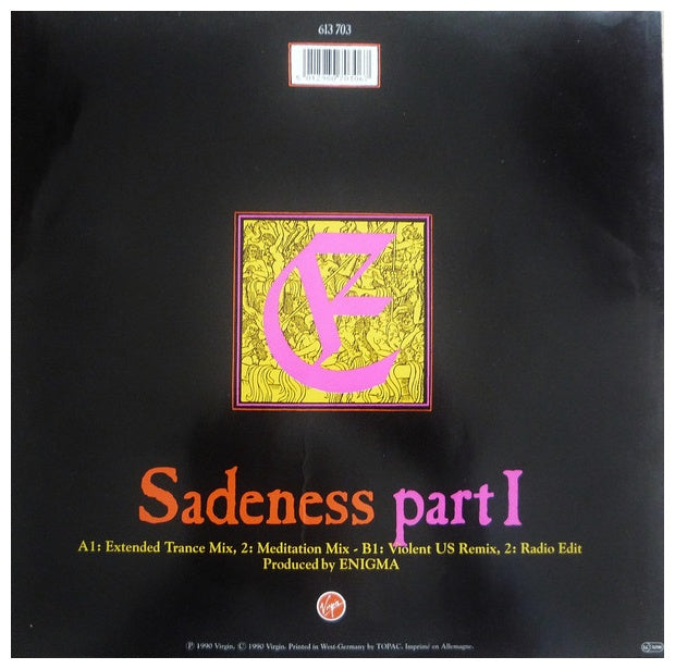 ENIGMA - SADENESS PART I | 12" MAXI SINGLE USADO