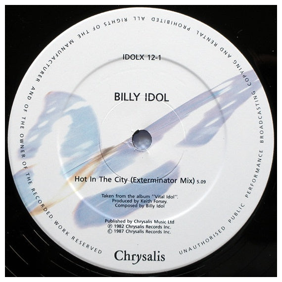 BILLY IDOL - HOT IN THE CITY | 12" MAXI SINGLE USADO