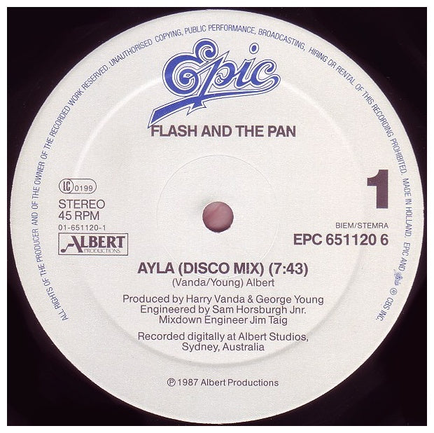 FLASH AND THE PAN - AYLA | 12" MAXI SINGLE USADO