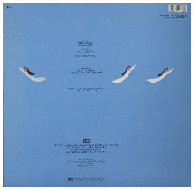 TALKING HEADS - AND SHE WAS | 12" MAXI SINGLE USADO