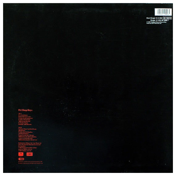 PET SHOP BOYS - IT'S A SIN (REMIX) | 12" MAXI SINGLE USADO