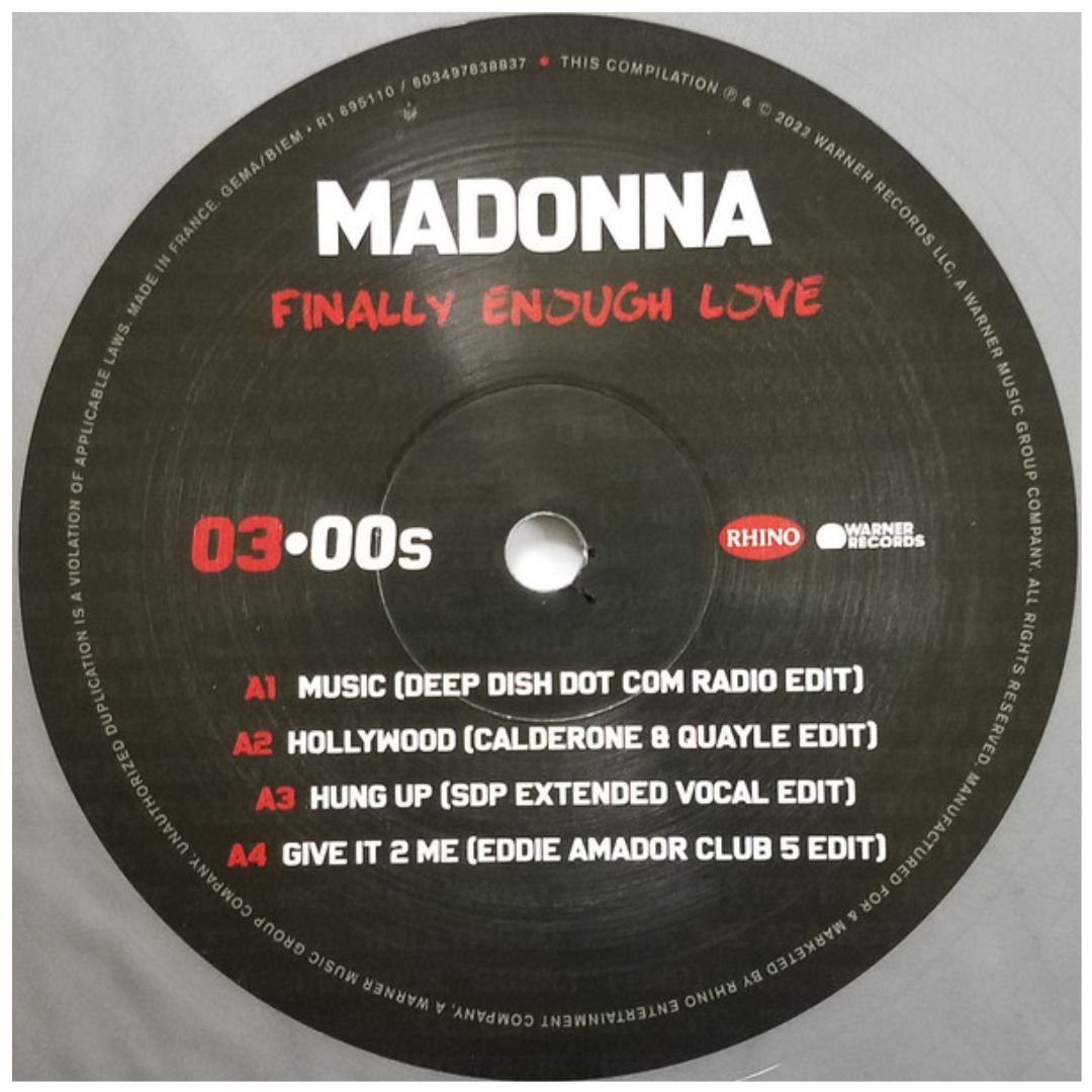 MADONNA – FINALLY ENOUGH LOVE 1S REMIXED (2LP) | VINILO