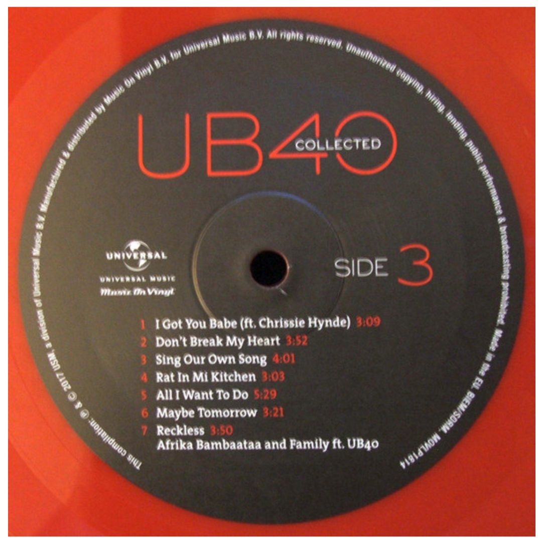 UB40 - COLLECTED (2LP) | VINILO