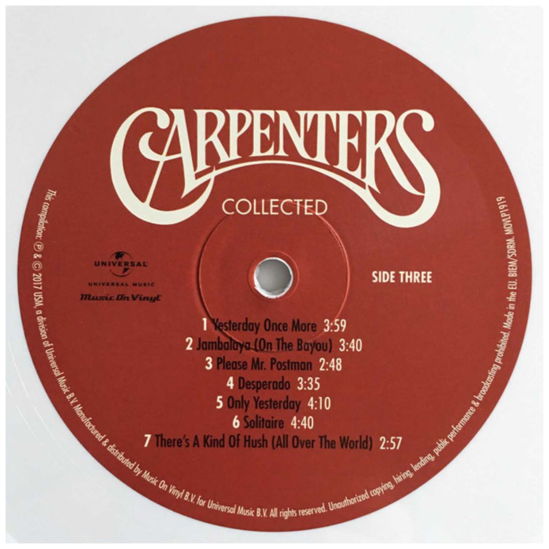CARPENTERS - COLLECTED (2LP) | VINILO