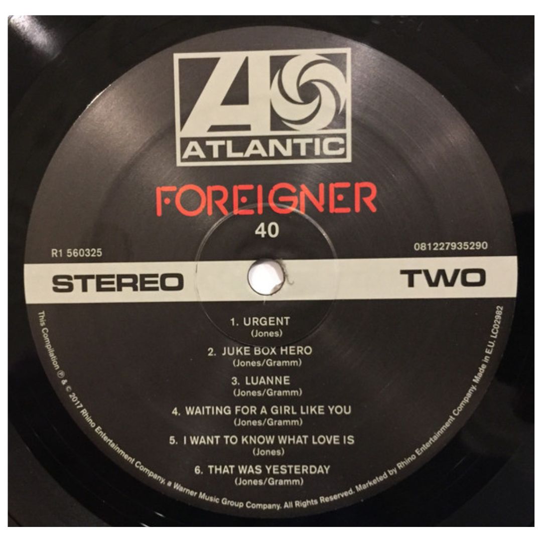 FOREIGNER - 40 HITS FROM 40 YEARS (2LP) | VINILO