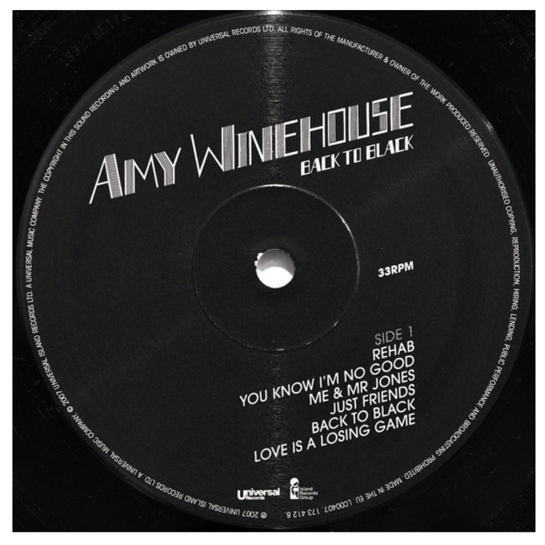 AMY WINEHOUSE - BACK TO BLACK | VINILO