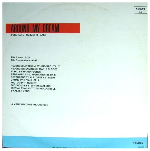 SILVER POZZOLI - AROUND MY DREAM (RED VINYL) | 12" MAXI SINGLE USADO