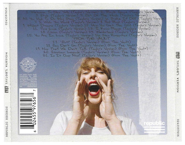 TAYLOR SWIFT - 1989 (TAYLORS VERSION)(+POSTER) | CD