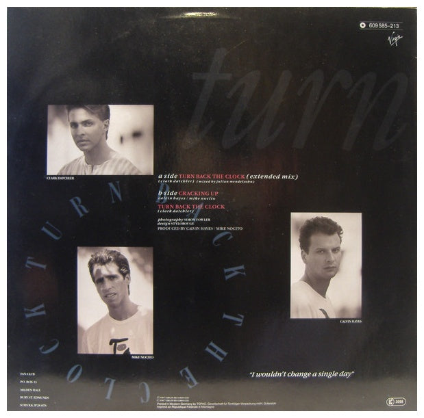 JOHNNY HATES JAZZ - TURN BACK THE CLOCK | 12" MAXI SINGLE USADO