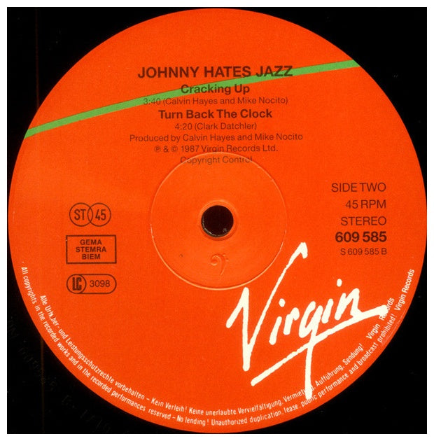 JOHNNY HATES JAZZ - TURN BACK THE CLOCK | 12" MAXI SINGLE USADO