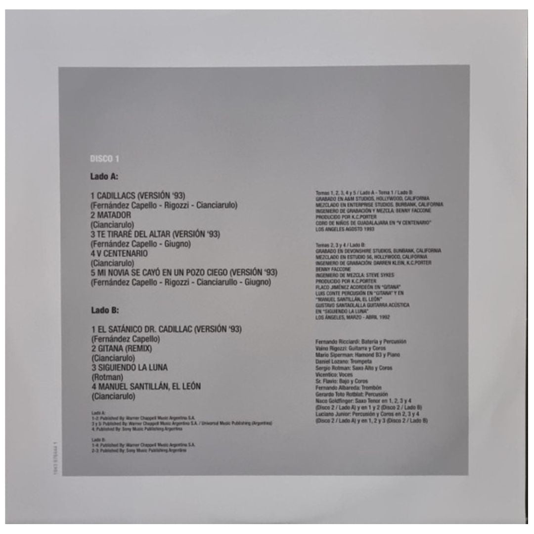 LOS FABULOSOS CADILLACS - VASOS VACIOS (2LP) | VINILO