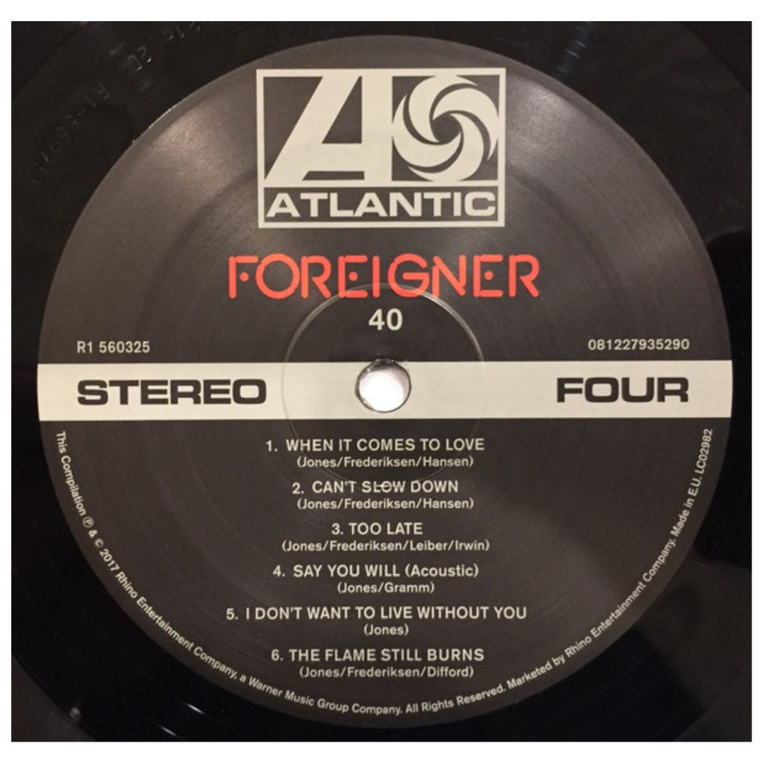 FOREIGNER - 40 HITS FROM 40 YEARS (2LP) | VINILO