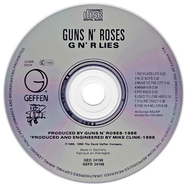 GUNS 'N ROSES - G N' R LIES | CD USADO