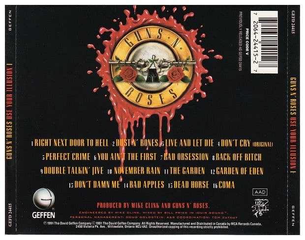 GUN 'N ROSES - USE YOUR ILLUSION I | CD USADO