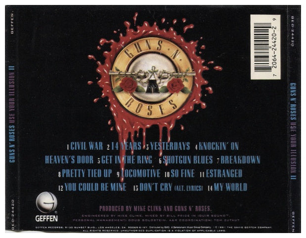 GUN 'N ROSES - USE YOUR ILLUSION II | CD USADO