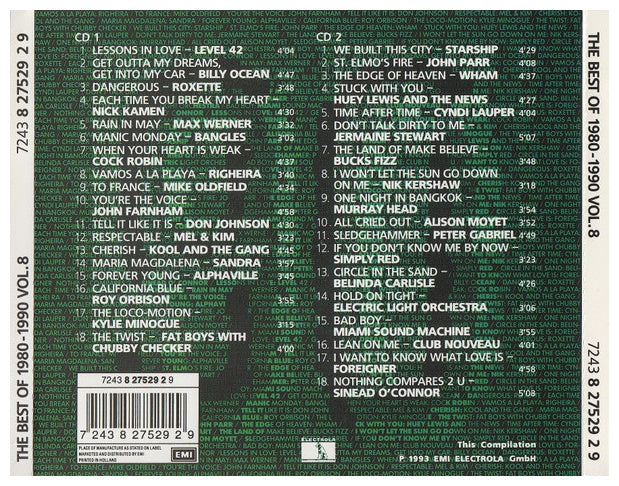 THE BEST 1980-1990 - VOL.8 (2CD) | CD USADO