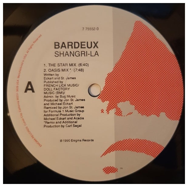 BARDEUX - SHANGRI-LA | 12" MAXI SINGLE USADO
