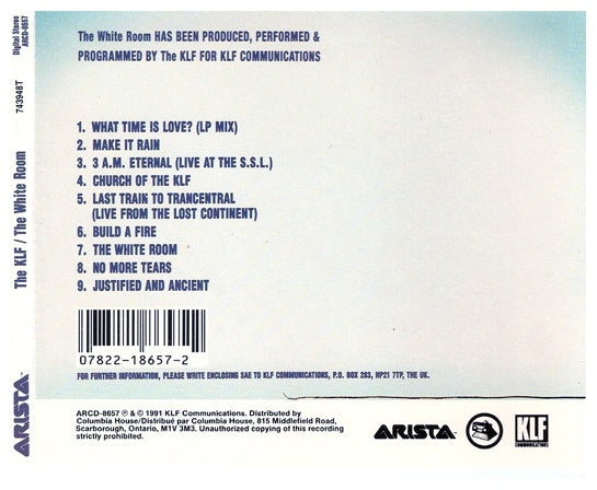 KLF - THE WHITE ROOM | CD USADO