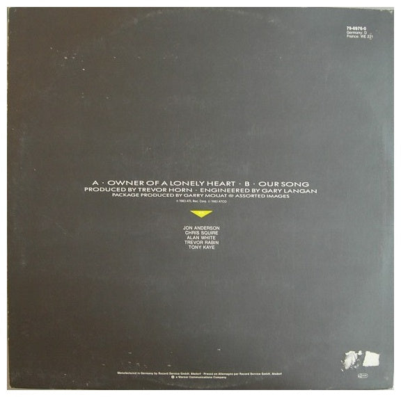 YES - OWNER OF THE LONELY HEART | 12" MAXI SINGLE USADO