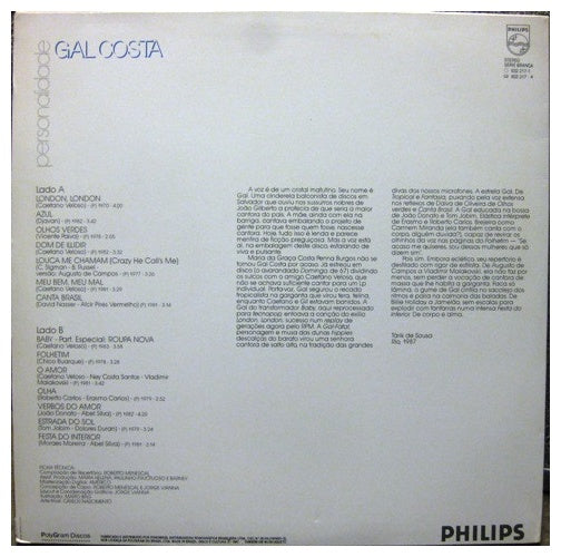GAL COSTA - PERSONALIDADE | VINILO USADO
