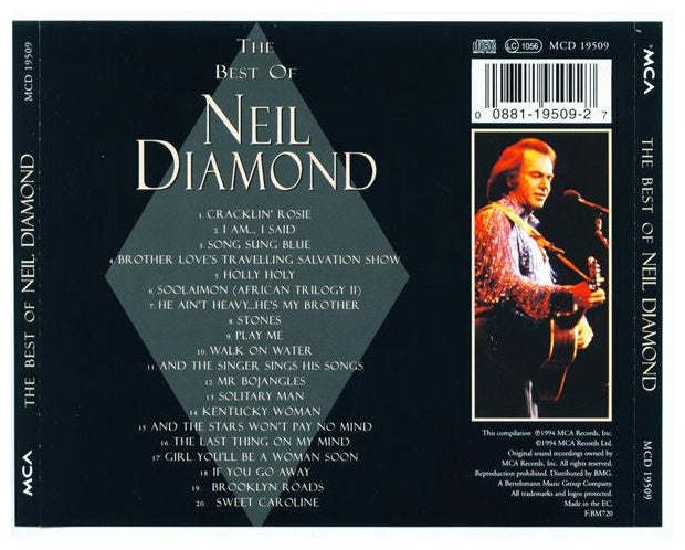NEIL DIAMOND - 20 GREATEST HITS: THE BEST OF | CD
