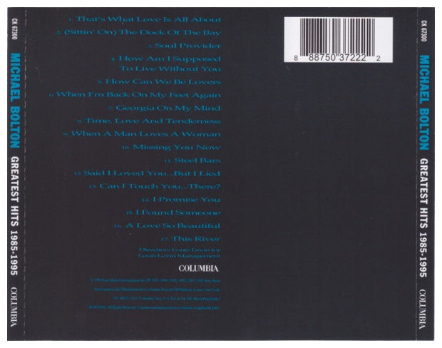 MICHAEL BOLTON - GREATEST HITS 1985-1995 | CD