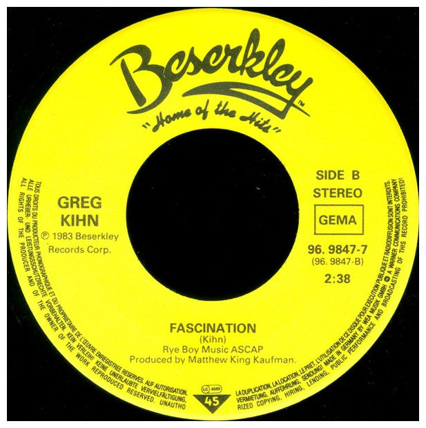 GREG KIHN BAND - JEOPARDY | 7" SINGLE USADO