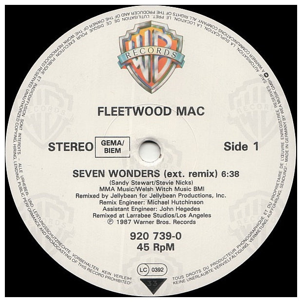 FLEETWOOD MAC - SEVEN WONDERS | 12" MAXI SINGLE USADO